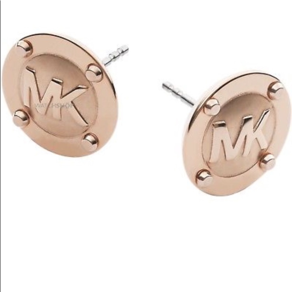 Authentic Michael Kors Rose Gold Earrings. NWOT